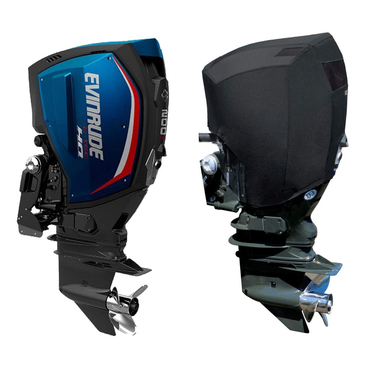 Oceansouth Außenbordmotor Belüftete Abdeckung für Evinrude (200 H.O - 300 H.P (G2 V6 3.4L)) von Oceansouth