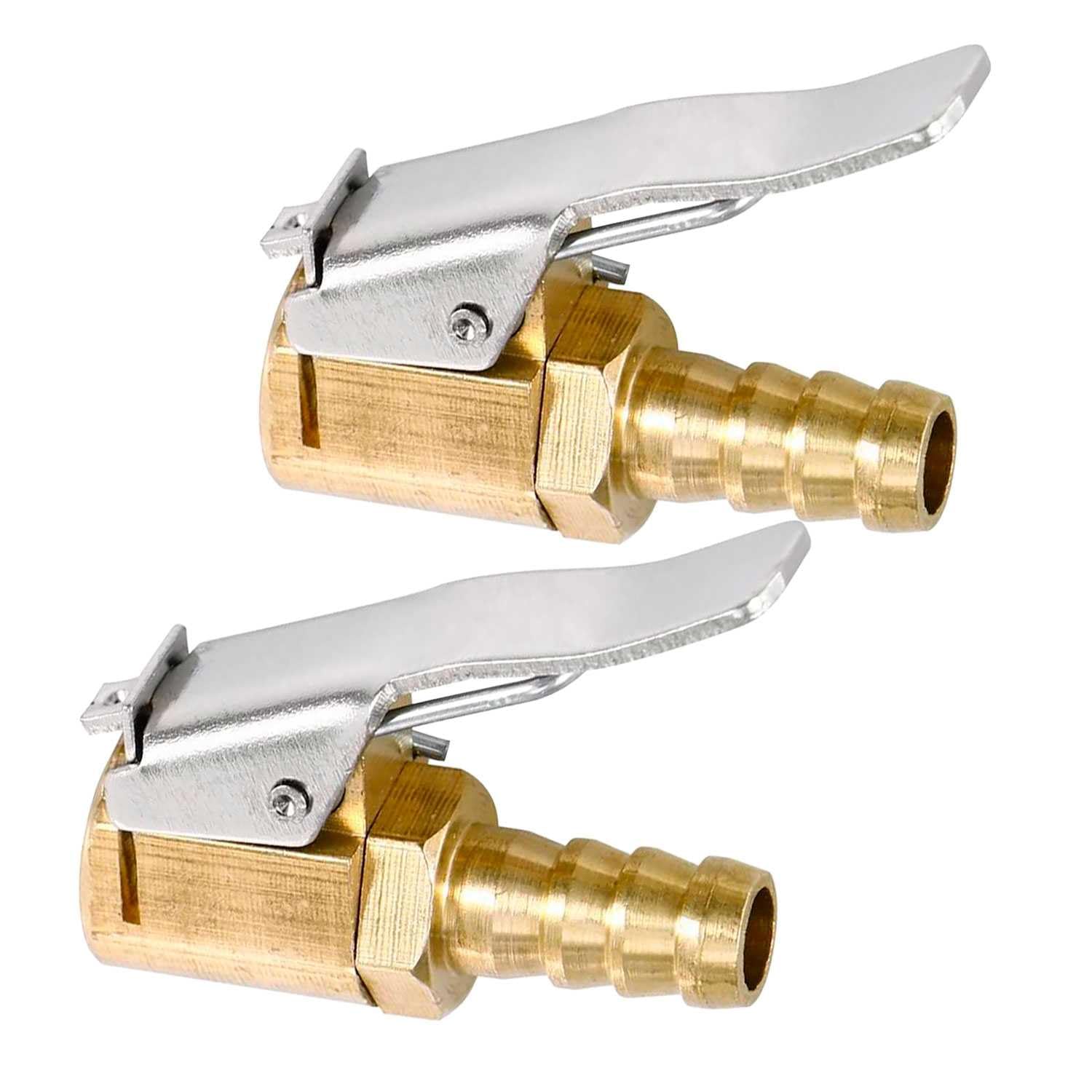 OcioDual 2X Reifenfülldüse, 8mm mit Kopf-Clip-Klemme, Reifenbefestigung, Schrader-Ventile, Autopumpe, Schnelle Umrüstung für Amerikanische Ventil-Autoräder von OcioDual