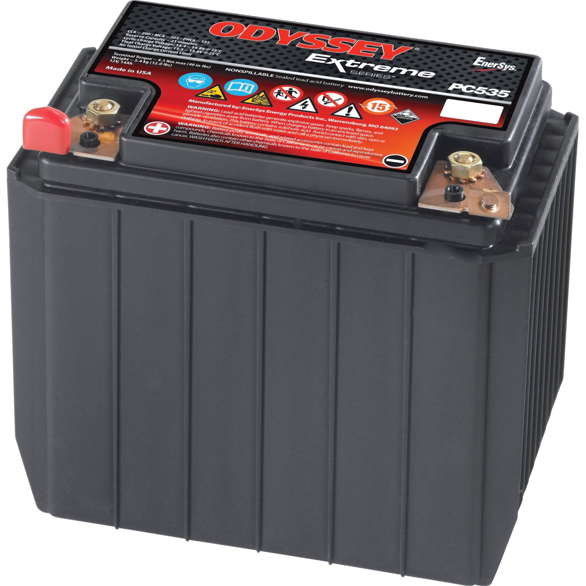 Odyssey Batterie Exreme Reinblei ODS-AGM16B/PC535 12V, 14Ah (YB16-B/ von Odyssey