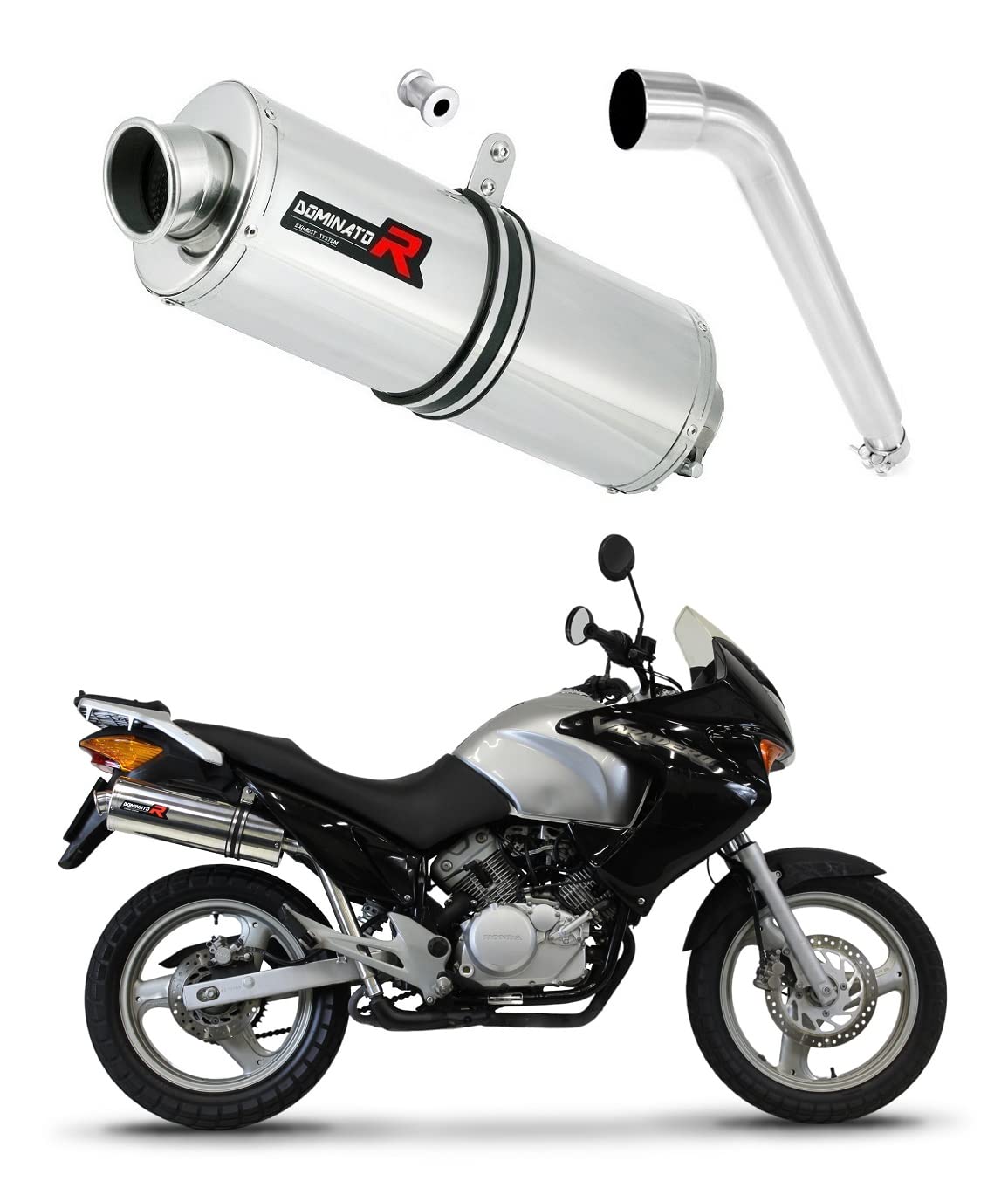 DOMINATOR Exhaust Silencer Muffler OV compatible with XL 125 V VARADERO 2001-2006 von DOMINATOR EXHAUST SYSTEM