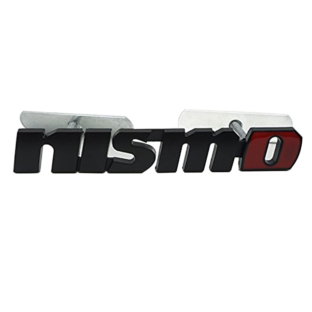 Für Nissan nismo - Metall - umbau - aufkleber in das Metall - marke Nissan tiida Nismo0507 Grill Emblem (Schwarz) von Ofustar