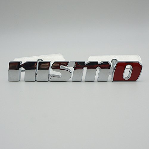 Ofustar Für Nissan nismo - Metall - umbau - Aufkleber in das Metall - Marke Nissan tiida Nismo0507 Grill Emblem (Silber) von Ofustar