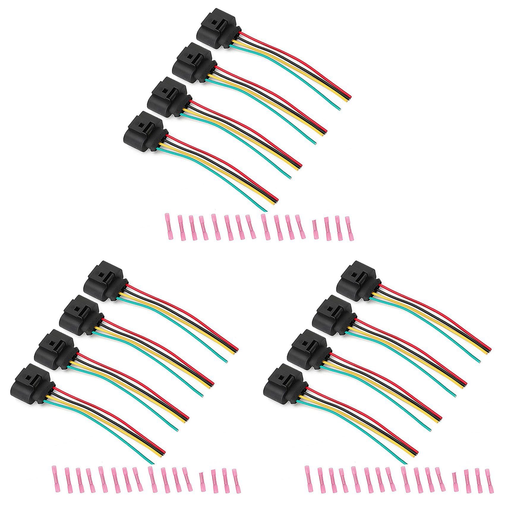 Ohewiiuk 12 Pack ZüNdung Spule Stecker Kabel Baugruppe für A4 1.8T, 2.0T, 2.5L, 3.2L, 4.2L ZüNdung Spule Kabel Baugruppe von Ohewiiuk