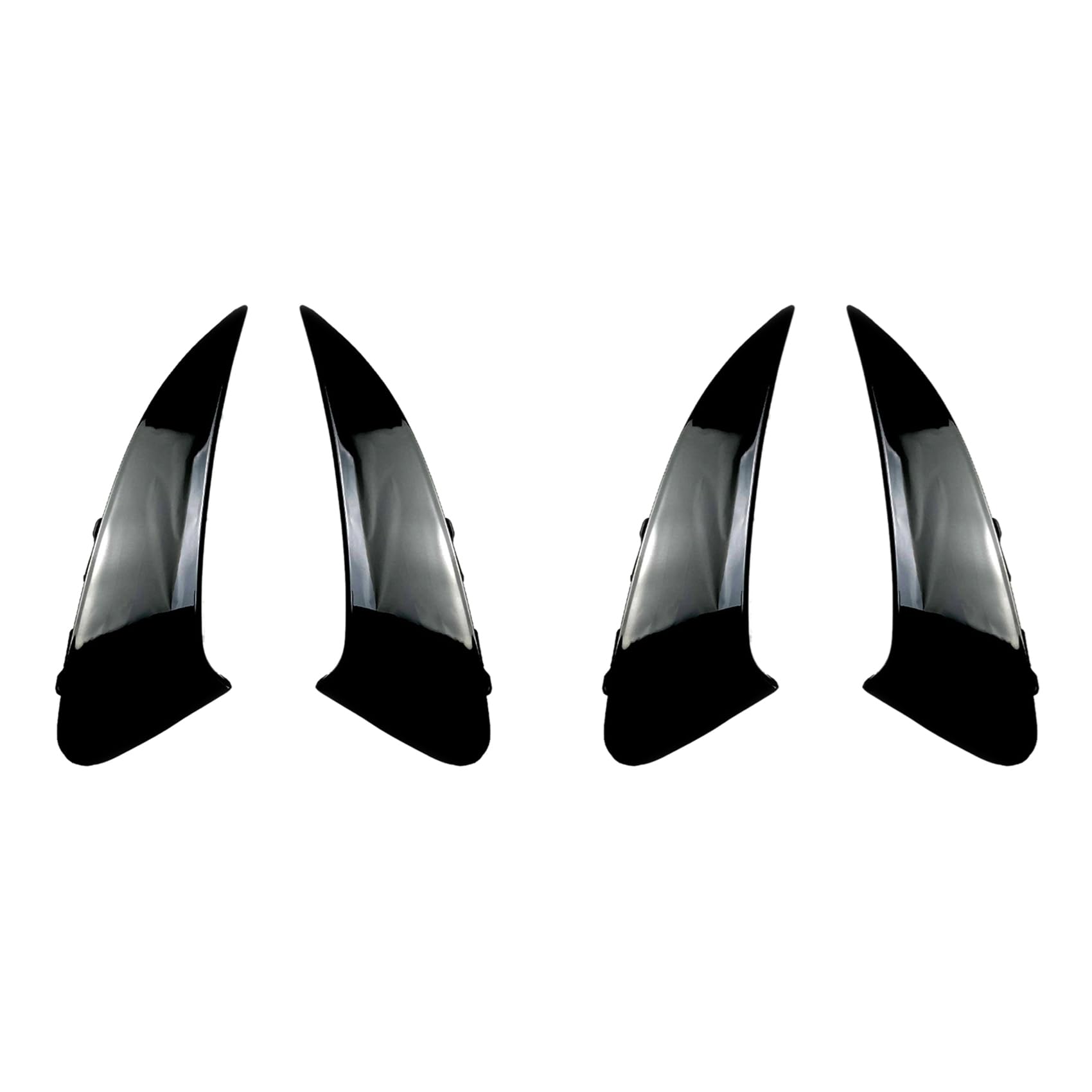 Ohewiiuk 4X Auto Heck StoßStange Spoiler Seiten FlüGel Canard Trim für CLA C118 CLA200 CLA250 CLA45 2020+ Schwarz von Ohewiiuk