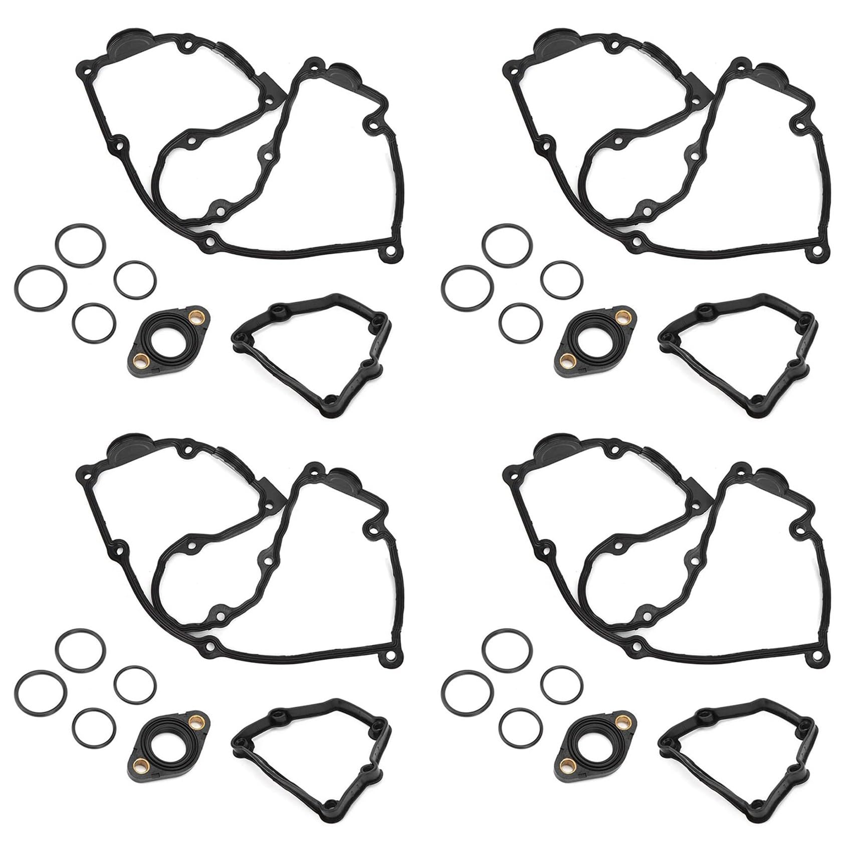 Ohewiiuk 4X Ventil Deckel Dichtung Satz für E87 120I E46 318I E90 320I X3 N46 N42 11120032224 11120028033 von Ohewiiuk