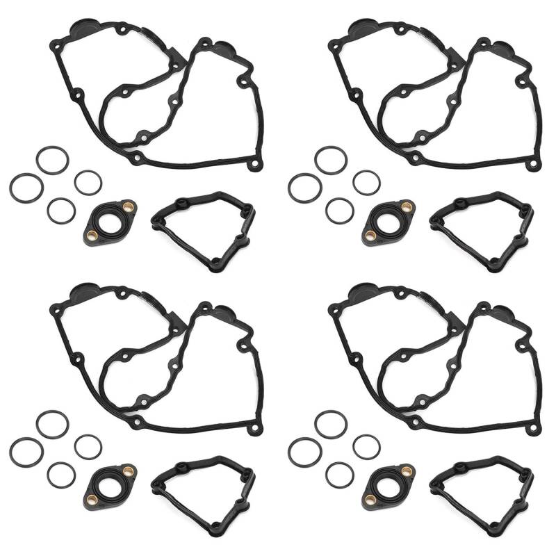 Ohewiiuk 4X Ventil Deckel Dichtung Satz für E87 120I E46 318I E90 320I X3 N46 N42 11120032224 11120028033 von Ohewiiuk