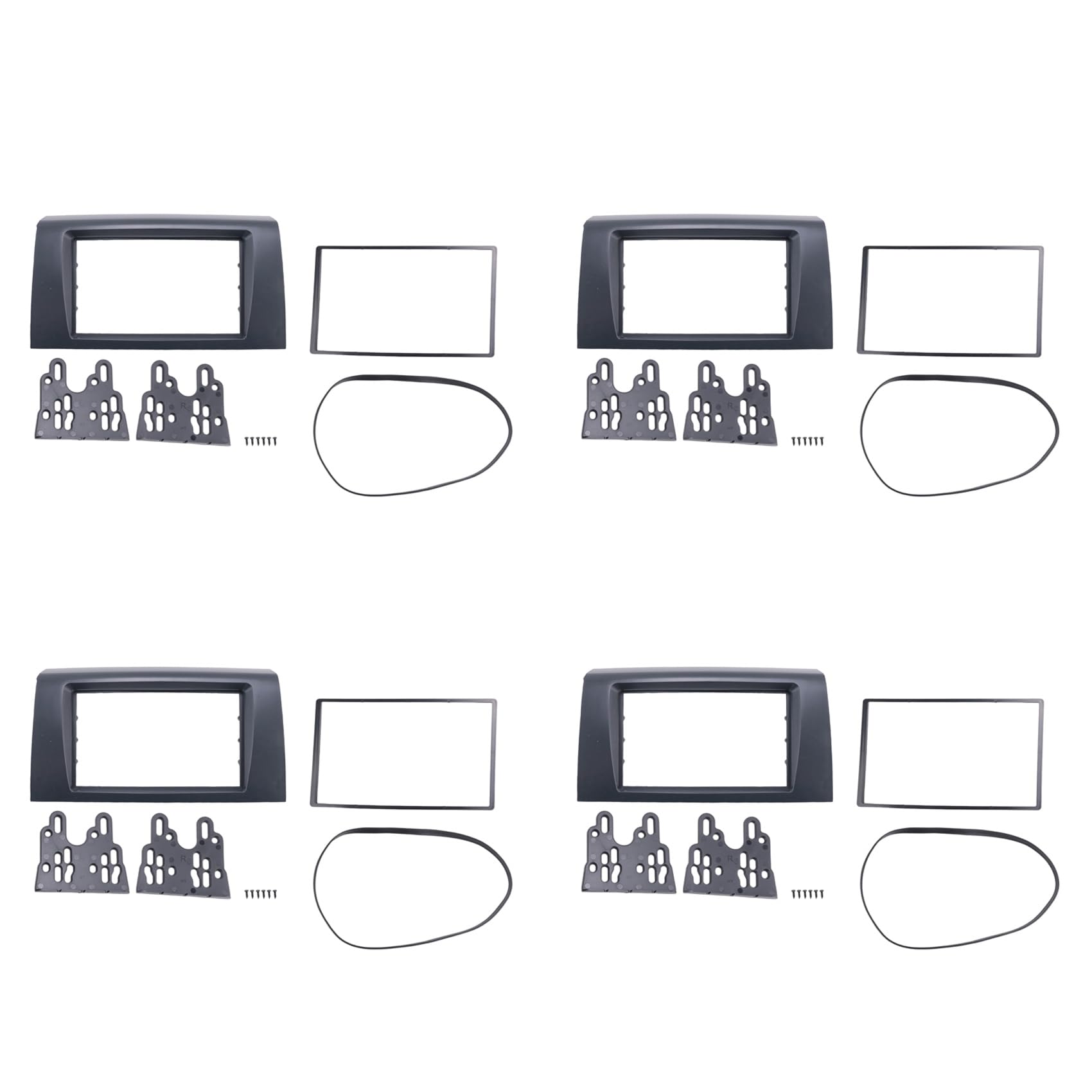 Ohewiiuk 4X für Swift 2005-2010 2 Din Audio Panel DVD Navigations Panel Rahmen Auto Blenden Stereo Radio Panel von Ohewiiuk