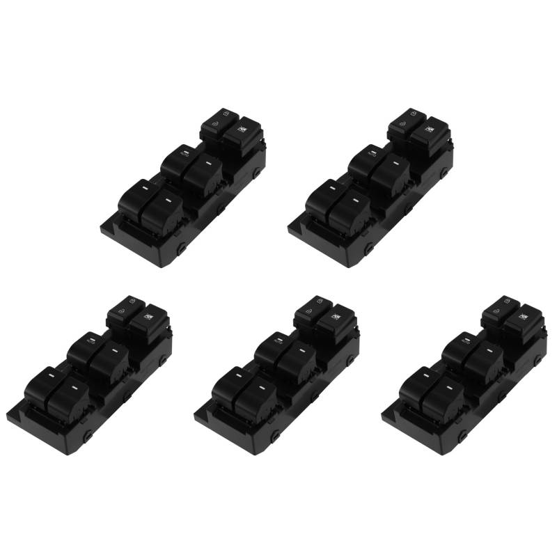 Ohewiiuk 5X Auto Fenster Links Vorne Master Lifter Switch mit Auto Switch Button Passend für 2017-2020 93570-F2000 von Ohewiiuk