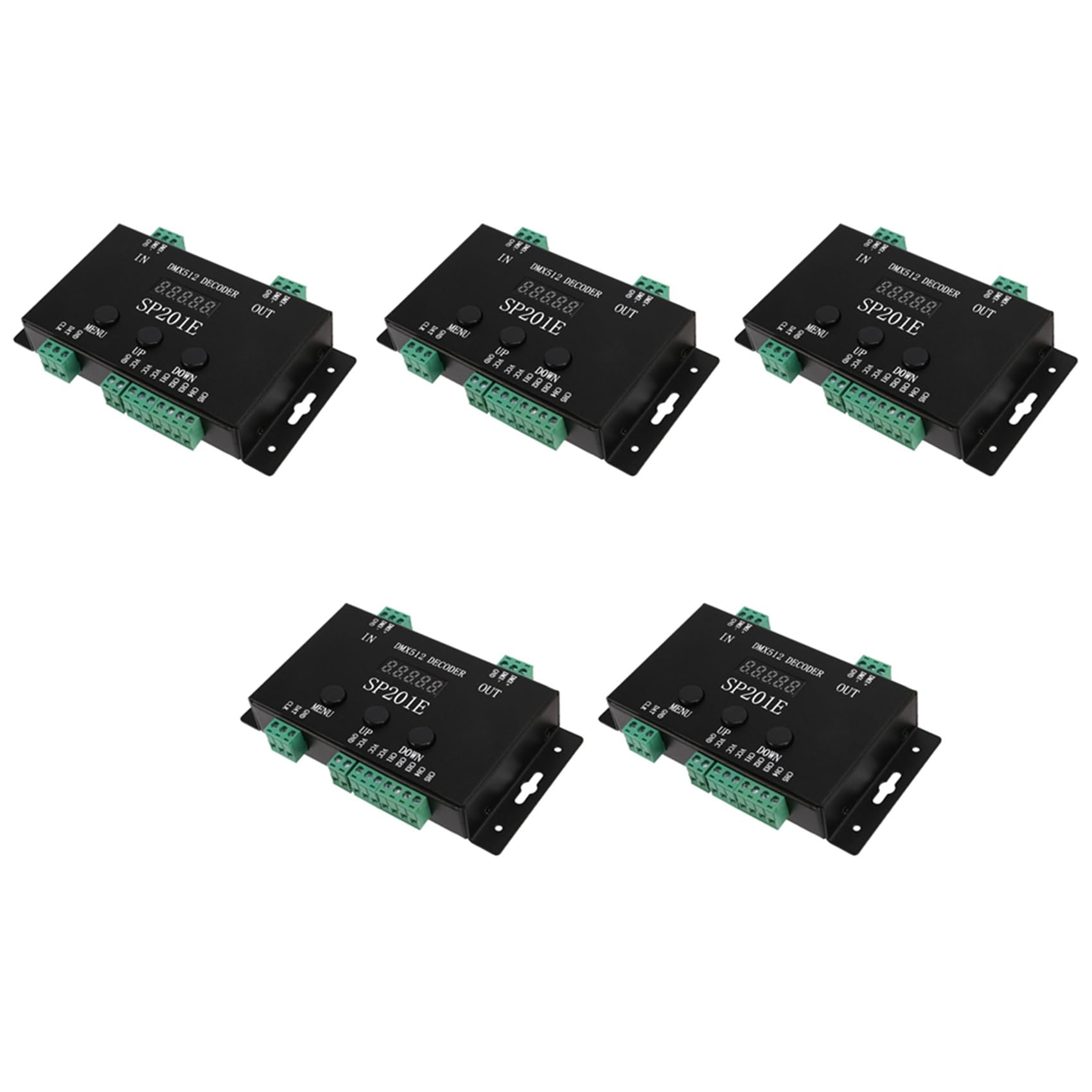 Ohewiiuk 5X SP201E DMX512 WS2812B WS2811 zu SPI Controller Decoder, Unterstützt Mehrere ICS von Ohewiiuk