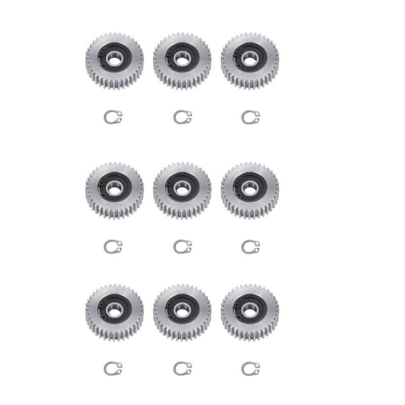 Ohewiiuk 9 Stücke Getriebe Durchmesser: 38 mm 36 Zahn Stärke: 12 mm Fahrzeug Stahl Getriebe von Ohewiiuk