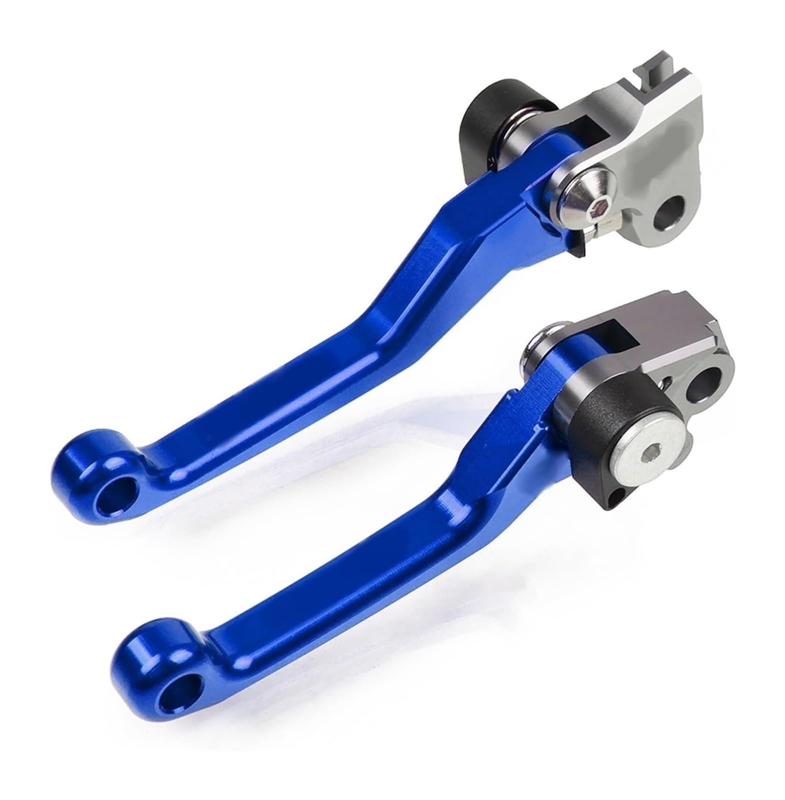 Brems Und Kupplungshebel Für Kawa&saki KLX230 KLX230R S 2020-2024 CNC Dirt Bike Pivot Faltbare Bremse Kupplung Hebel Lenker Griff Griffe(Blau) von Ohocean