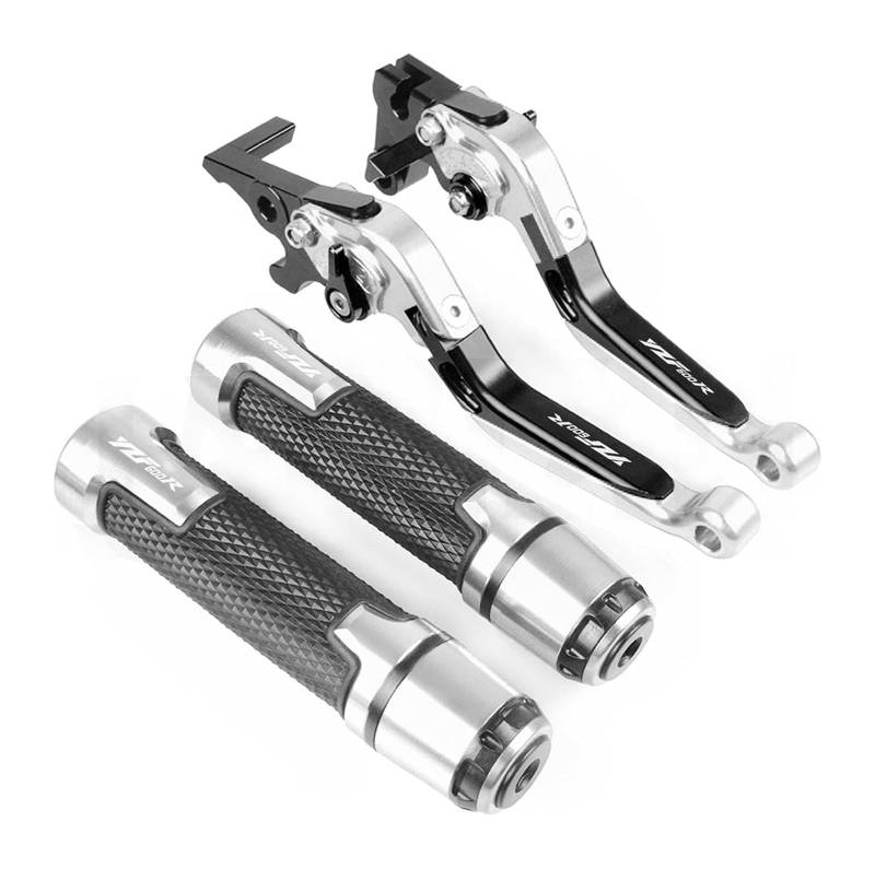 Brems Und Kupplungshebel Für Y&amaha YZF600R Für Thundercat 1995-2008 Motorrad Kupplung Bremshebel Ausziehbare Einstellbare Faltbare Hebel Lenker Handgriffe(Silber) von Ohocean