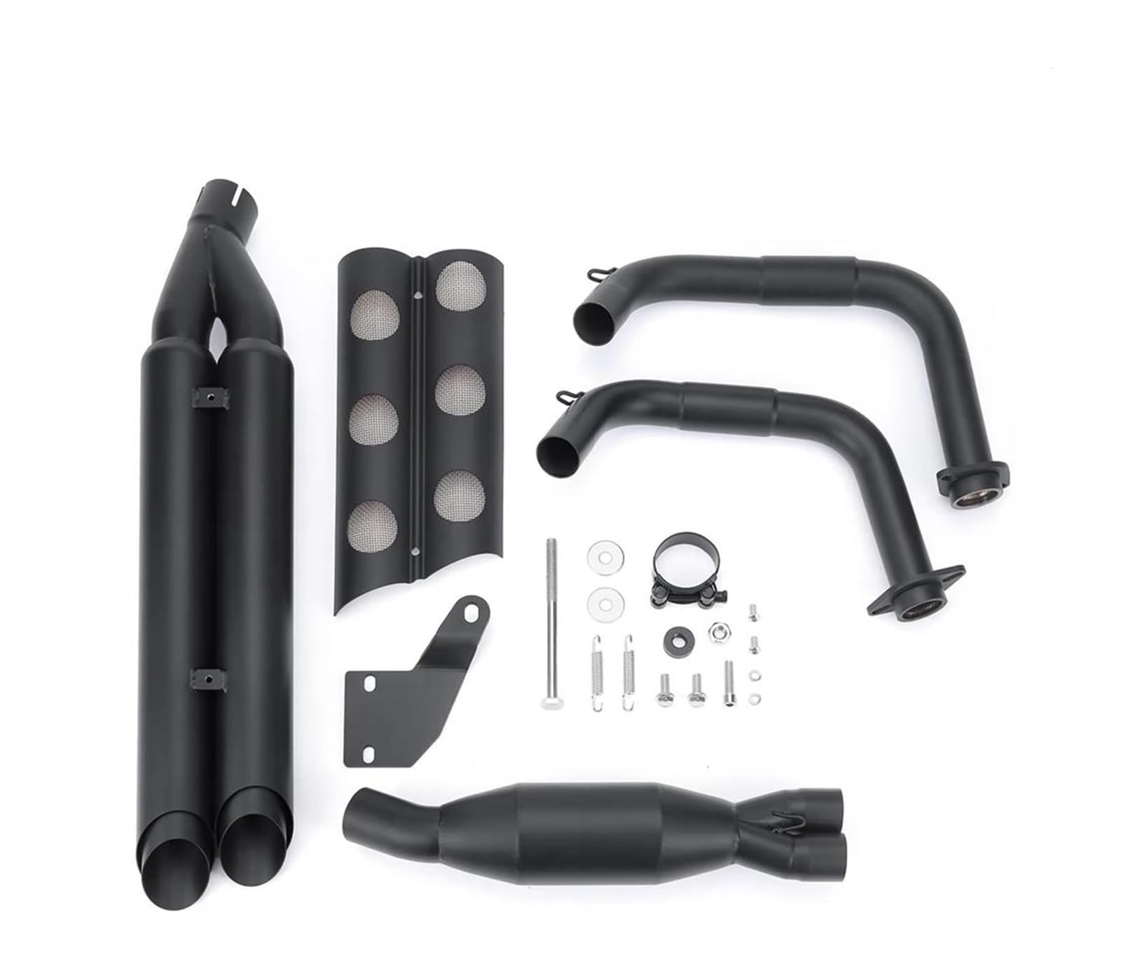 Motorrad Auspuff Mittelrohr Für Kawa&saki Für V&ulcan 650 VN650 2015-2022 Motorradauspuff Endschalldämpfer Motorrad Slip-On Schalldämpfer Auspuffrohr(Single Pipe) von Ohocean