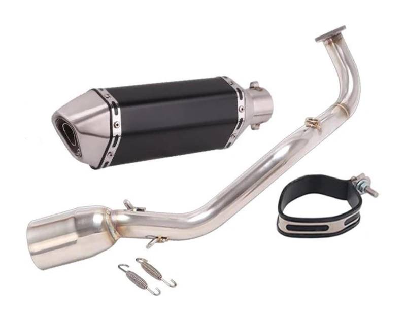 Motorrad Auspuff Mittelrohr Für Y&amaha Xmax 125 X MAX125 2021 2022 Motorradauspuff Escape Fornt Link Pipe Schalldämpfer Slip On Komplettsysteme(10) von Ohocean