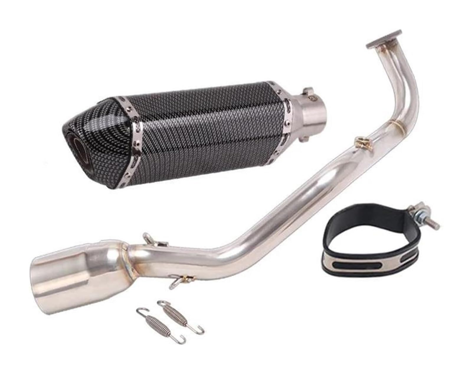 Motorrad Auspuff Mittelrohr Für Y&amaha Xmax 125 X MAX125 2021 2022 Motorradauspuff Escape Fornt Link Pipe Schalldämpfer Slip On Komplettsysteme(2) von Ohocean