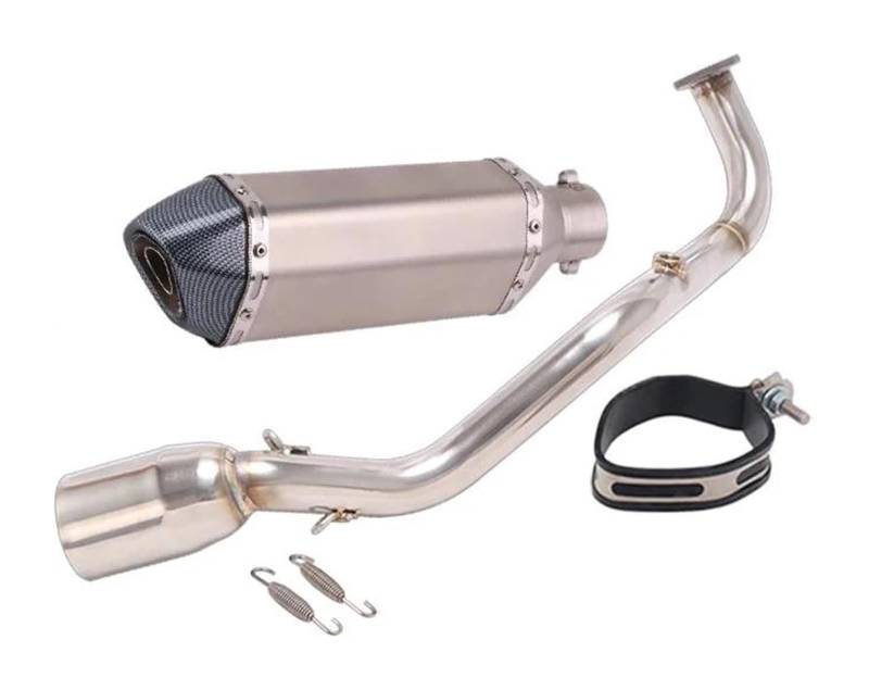 Motorrad Auspuff Mittelrohr Für Y&amaha Xmax 125 X MAX125 2021 2022 Motorradauspuff Escape Fornt Link Pipe Schalldämpfer Slip On Komplettsysteme(4) von Ohocean