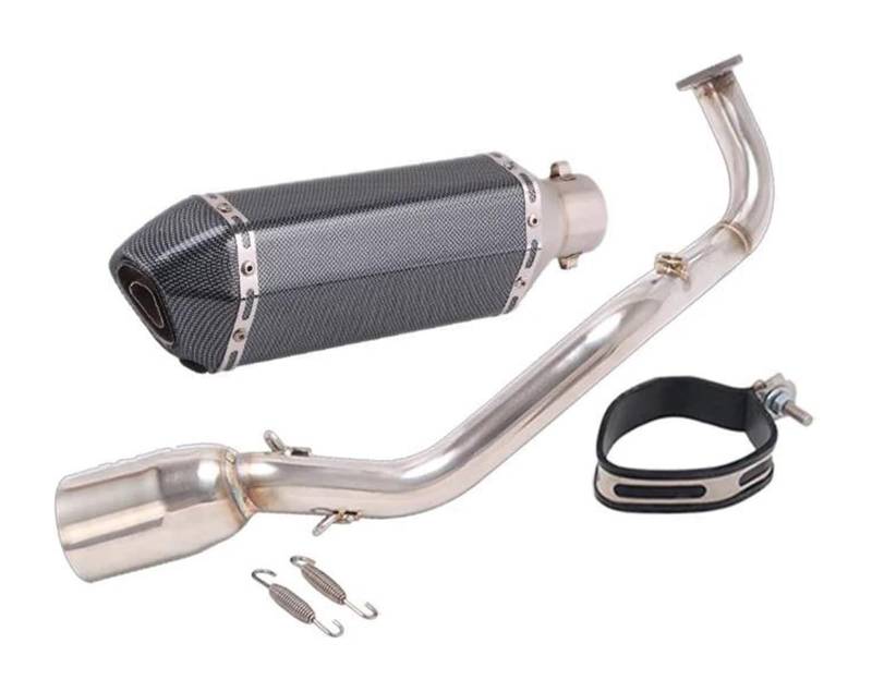 Motorrad Auspuff Mittelrohr Für Y&amaha Xmax 125 X MAX125 2021 2022 Motorradauspuff Escape Fornt Link Pipe Schalldämpfer Slip On Komplettsysteme(6) von Ohocean