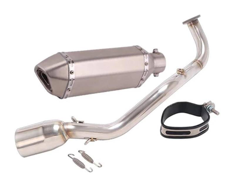 Motorrad Auspuff Mittelrohr Für Y&amaha Xmax 125 X MAX125 2021 2022 Motorradauspuff Escape Fornt Link Pipe Schalldämpfer Slip On Komplettsysteme(8) von Ohocean