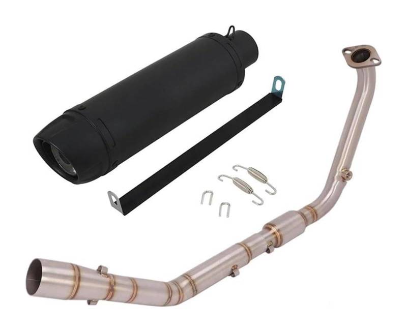 Motorrad Auspuff Mittelrohr Für Y&amaha YZF R15 V3 V4 R125 MT125 2020-2023 Motorradauspuff Escape Modified Front Link Pipe Schalldämpfer(Type 3) von Ohocean