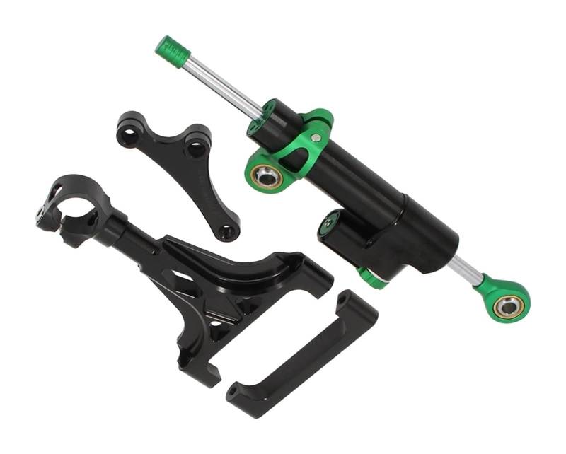 Motorrad Federbein Stoßdämpfer Für Kawa&saki Z1000 Z750 2003-2009 Motorrad Einstellbare Lenkung Stabilisierung Stoßdämpfer Halterung Montage Unterstützung Kit(D) von Ohocean