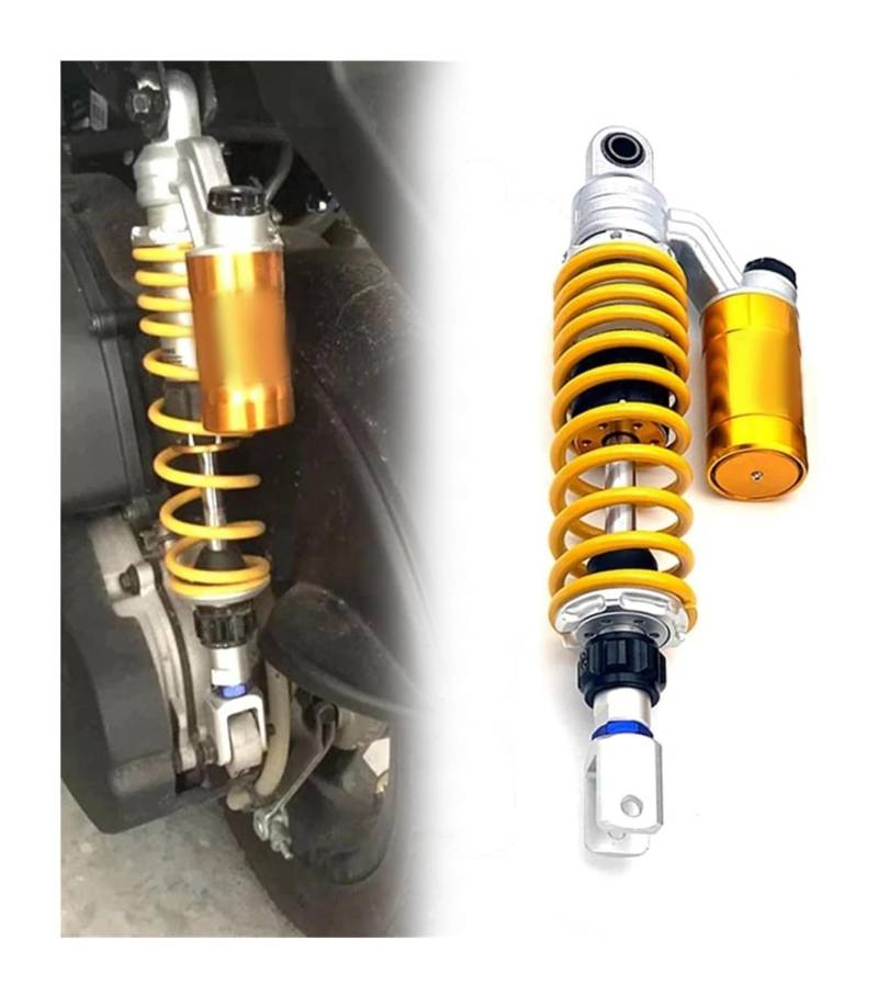 Motorrad Federbein Stoßdämpfer Für S&uzuki Dirt Bike ATV 1 Stück 320 Mm 340 Mm 360 Mm Motorrad-Luftstoßdämpfer Hinten(Yellow 320mm 1 Pcs) von Ohocean