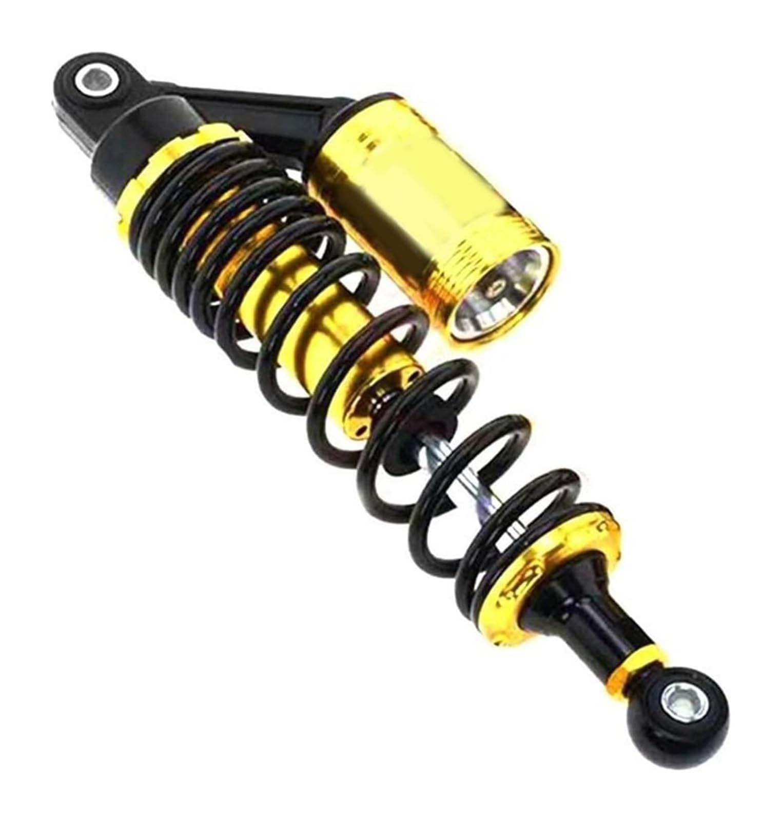 Motorrad Federbein Stoßdämpfer Für S&uzuki Roller ATV Quad Universal 320mm 340mm Motorrad Hintere Luftstoßdämpfer Hinterradaufhängung(320mm Gold Round) von Ohocean