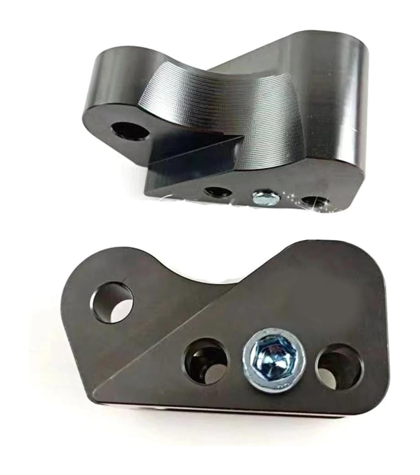 Motorrad Federbein Stoßdämpfer Für Y&amaha ZY125T Motorrad Hinterer Stoßdämpfer Rückwärtsadapter Erhöhung Refit Universal(Gray 3 Holes 1pair) von Ohocean