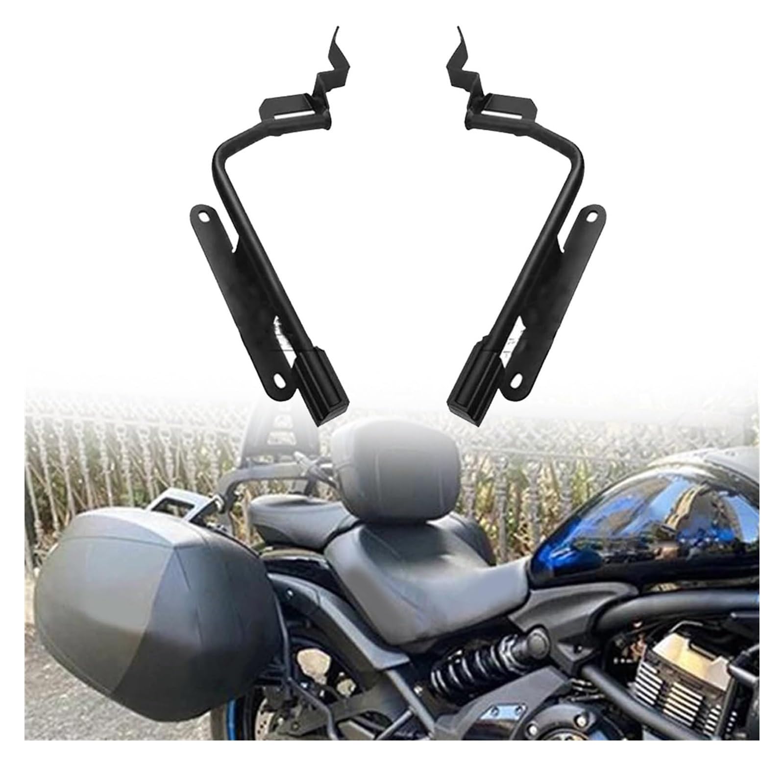 Motorrad-Gepäckträger Für K&awasaki Für Vulcan S 650 Für SHAD SH23 SH36 Für Vulcan S650 Motorradgepäck Seitenkoffer Box Rack Halterung Trägersystem von Ohocean