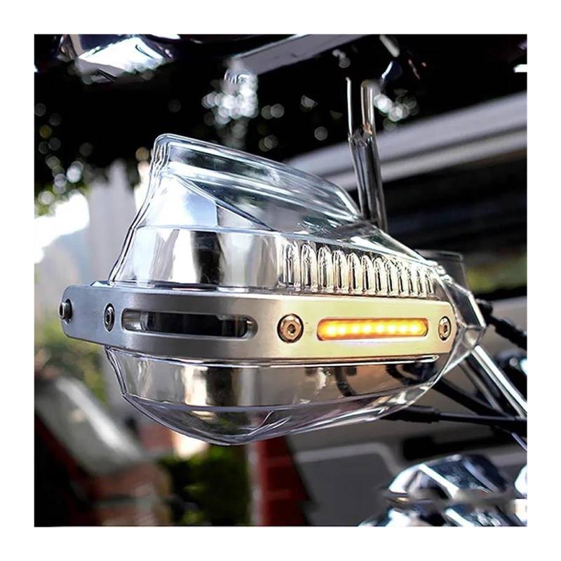 Motorrad Handschützer Für A&prilia Sr Rs Rs50 Sr 50 Sxv Für Pegaso 650 Motorrad Handschützer Handschutz Schild Winddicht Lenker Griff Schutz(Clear-Amber Light) von Ohocean