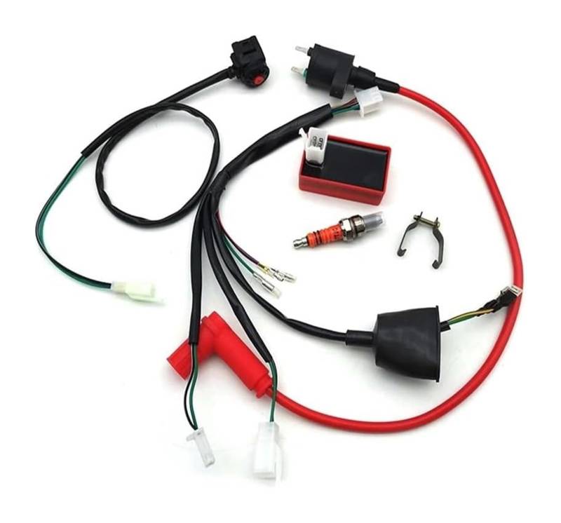 Motorrad-Zündstator-Magnetspule Für 50cc-160cc Pit Dirt Bike Motorrad Zündung CDI Motorrad Kabelbaum Kill Switch Zündspule CDI Set von Ohocean