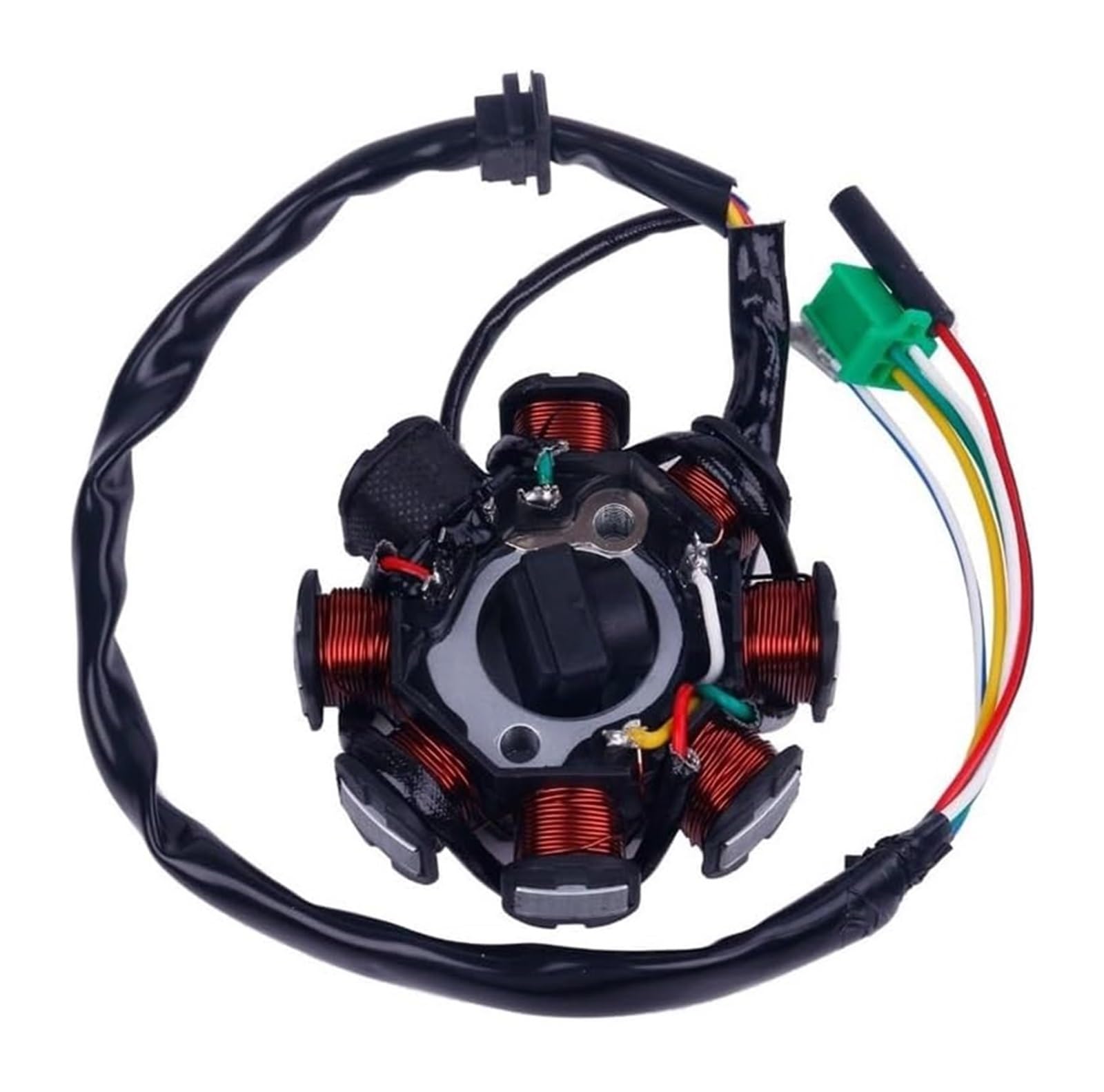 Motorrad-Zündstator-Magnetspule Für GY6 125cc 150cc 152QMI 157QMJ Roller Moped ATV Go Kart Quad Motor 3 2 Motorrad Glixal 8-Spule Magneto Lichtmaschine Stator von Ohocean