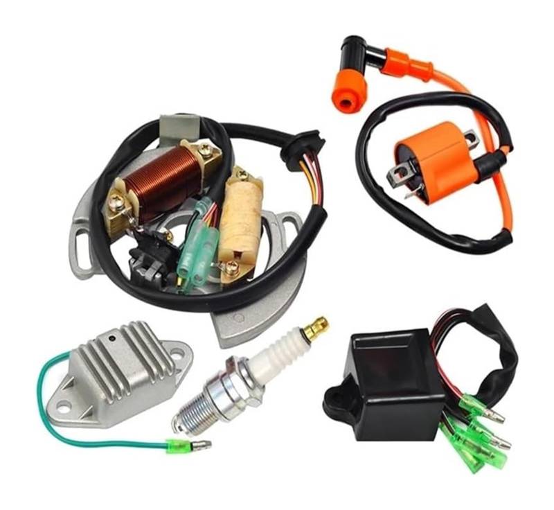 Motorrad-Zündstator-Magnetspule Für Yam&aha YFS200 1997–2001 Motorrad CDI Zündung Zündspule CDI Box Regler Gleichrichter Stator Kit von Ohocean