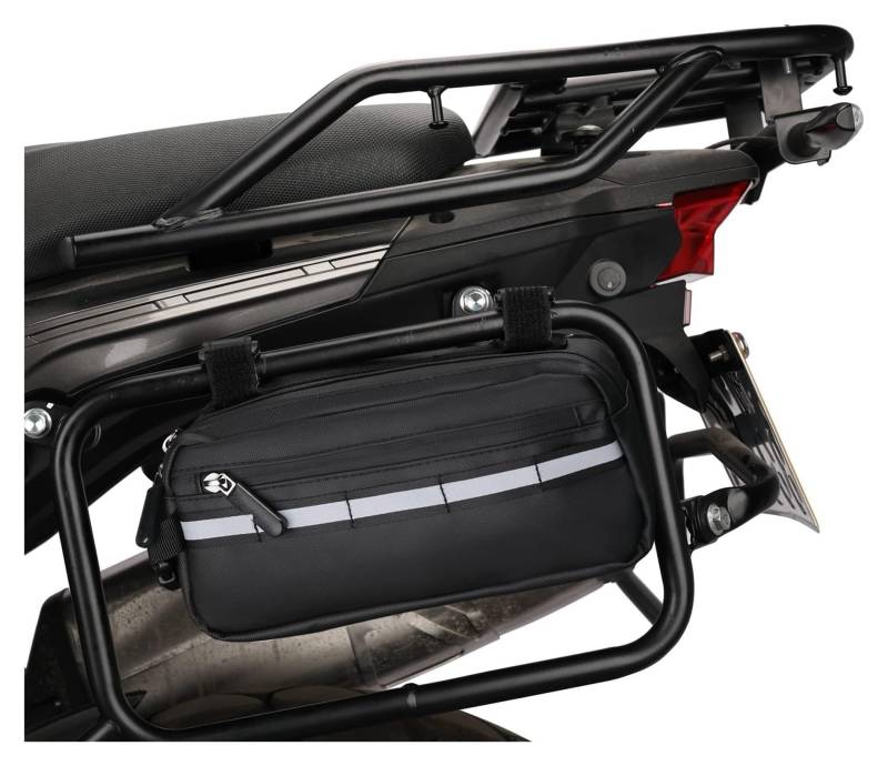 Ohocean Motorrad Hecktasche 3L Motorradtasche Moto Seitentasche Hecktasche Stoßstange Multifunktionale Hüfttasche Outdoor Motorrad Werkzeugtasche Seitentasche(D) von Ohocean