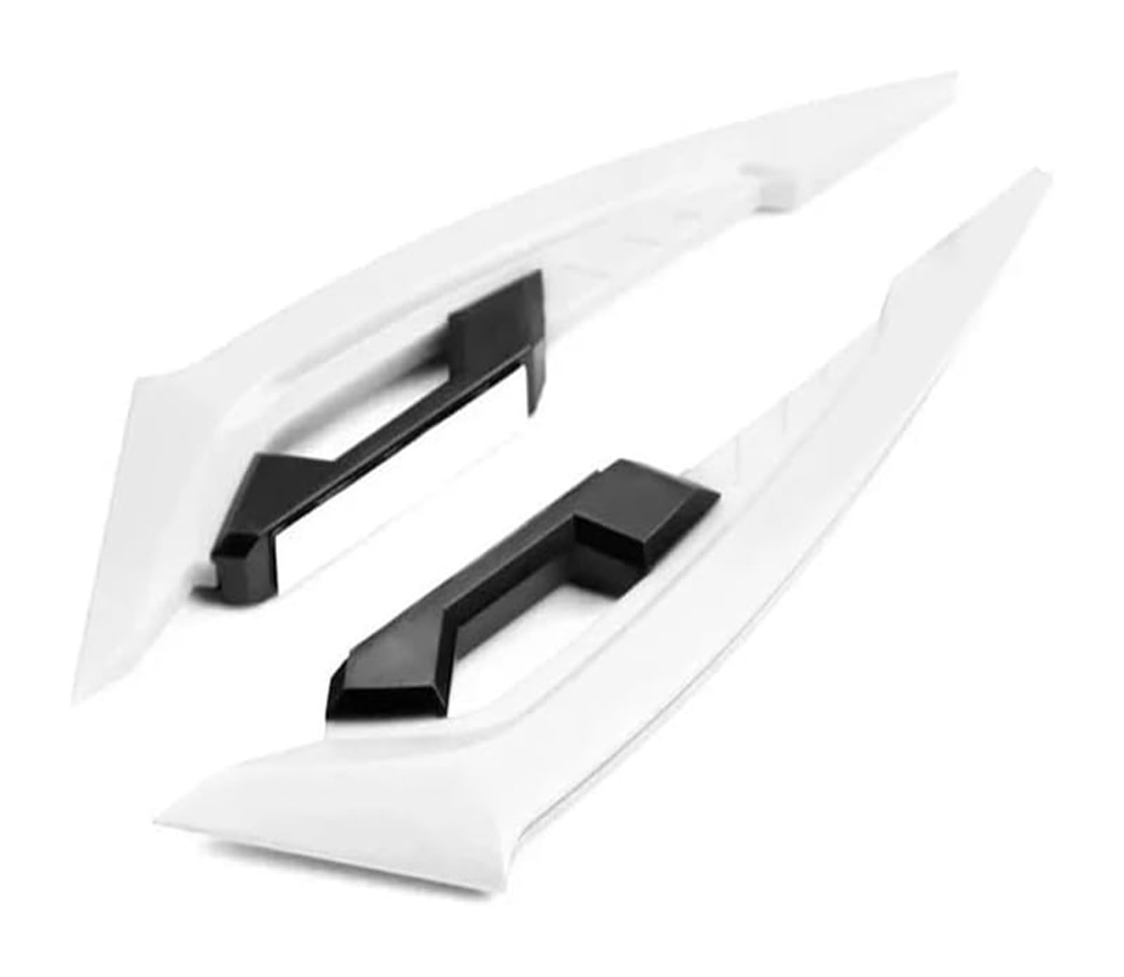 Side Wind Spoiler 2PCS Motorrad Frontverkleidung Winglets Universal Side Spoilers Dynamischer Flügel Aufkleber Motorrad Winglet Aerodynamisch(Weiß) von Ohocean