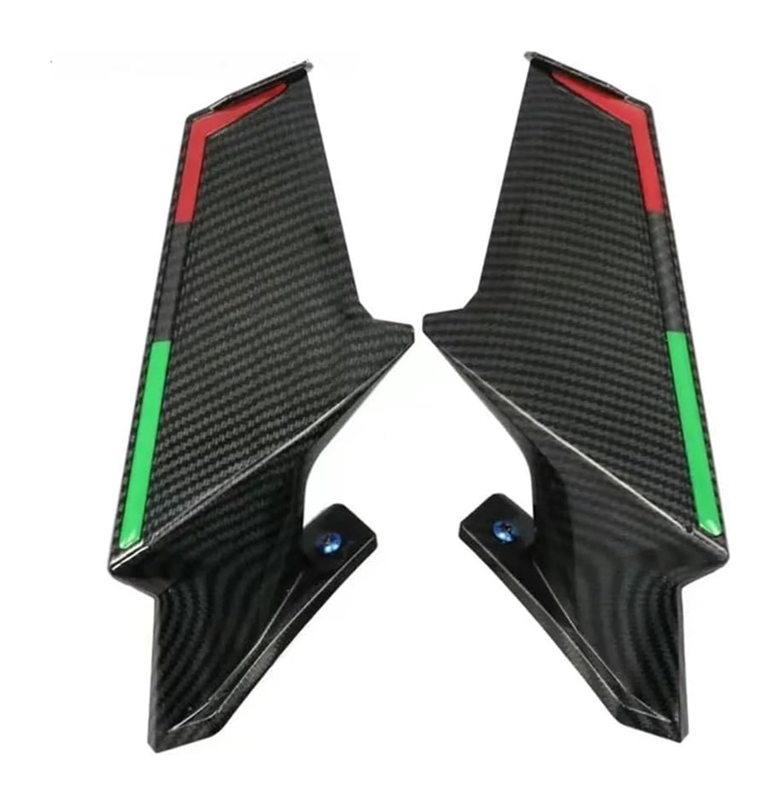 Side Wind Spoiler Für CBR600RR F5 CBR1000RR CBR300R CBR250R CBR500R Motorrad Front Winglets Aerodynamische Seite Flügel Spoiler Verkleidung(Carbon Fiber) von Ohocean