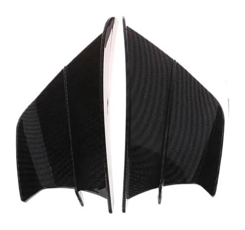 Side Wind Spoiler Für H2/H2R Roller Zubehör Motorrad Seite Wind Flügel 2 Stücke Motorrad Winglet Aerodynamische Flügel Kit Spoiler(Schwarz) von Ohocean