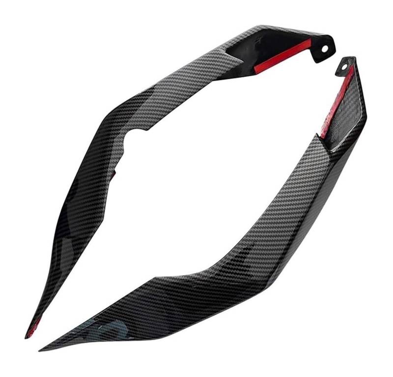 Side Wind Spoiler Für K&awasaki Für Ninja Für ZX-10R Für ZX10R 2016-2020 Seitenspoiler Gugel Motorrad Flügel Kit Hinten Festflügel Heckverkleidung Kit(Color-01) von Ohocean