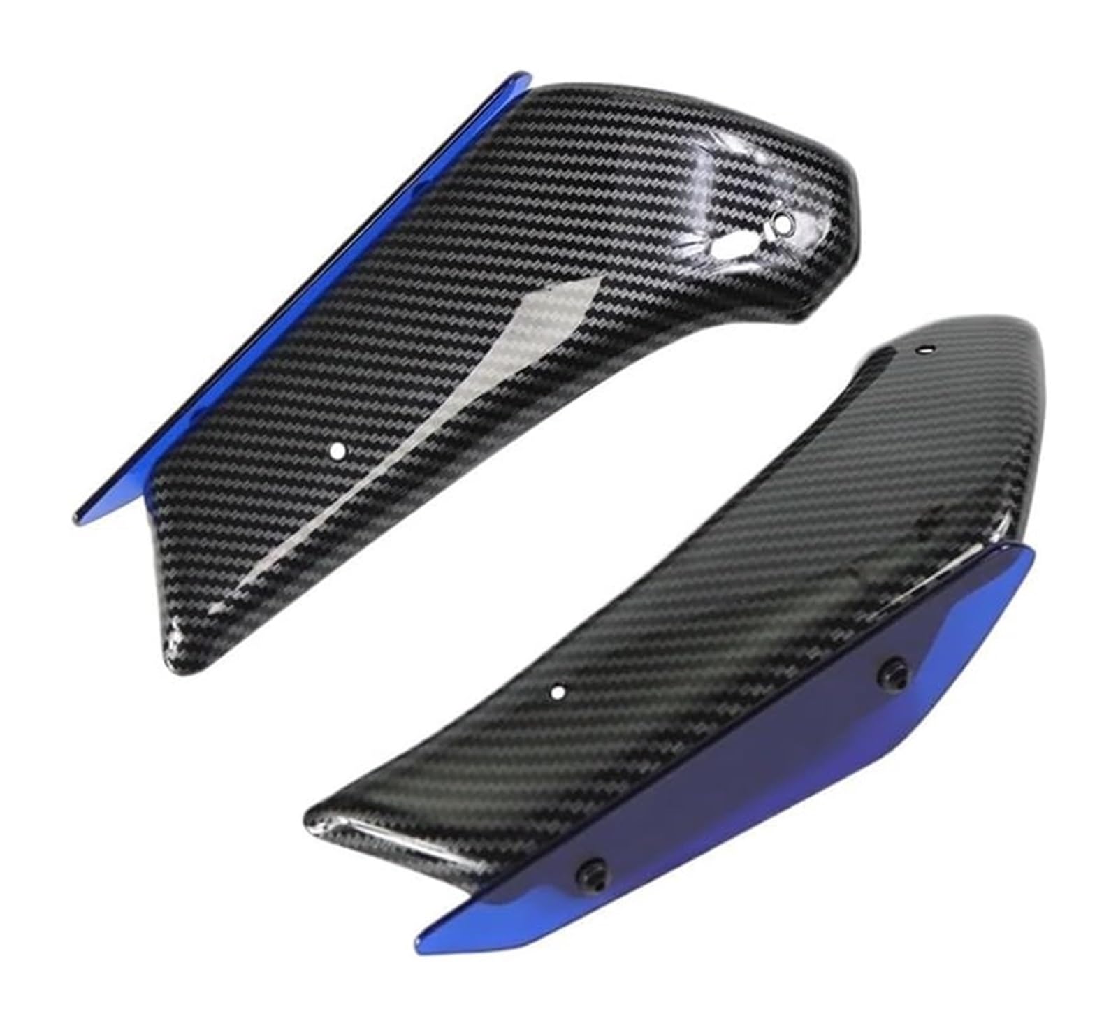 Side Wind Spoiler Für K&awasaki Für ZX6R Für ZX6R 2016-2019 Verkleidung Motorradteile Aerodynamischer Flügelsatz Fester Winglet-Verkleidungsflügel(Blue 01) von Ohocean