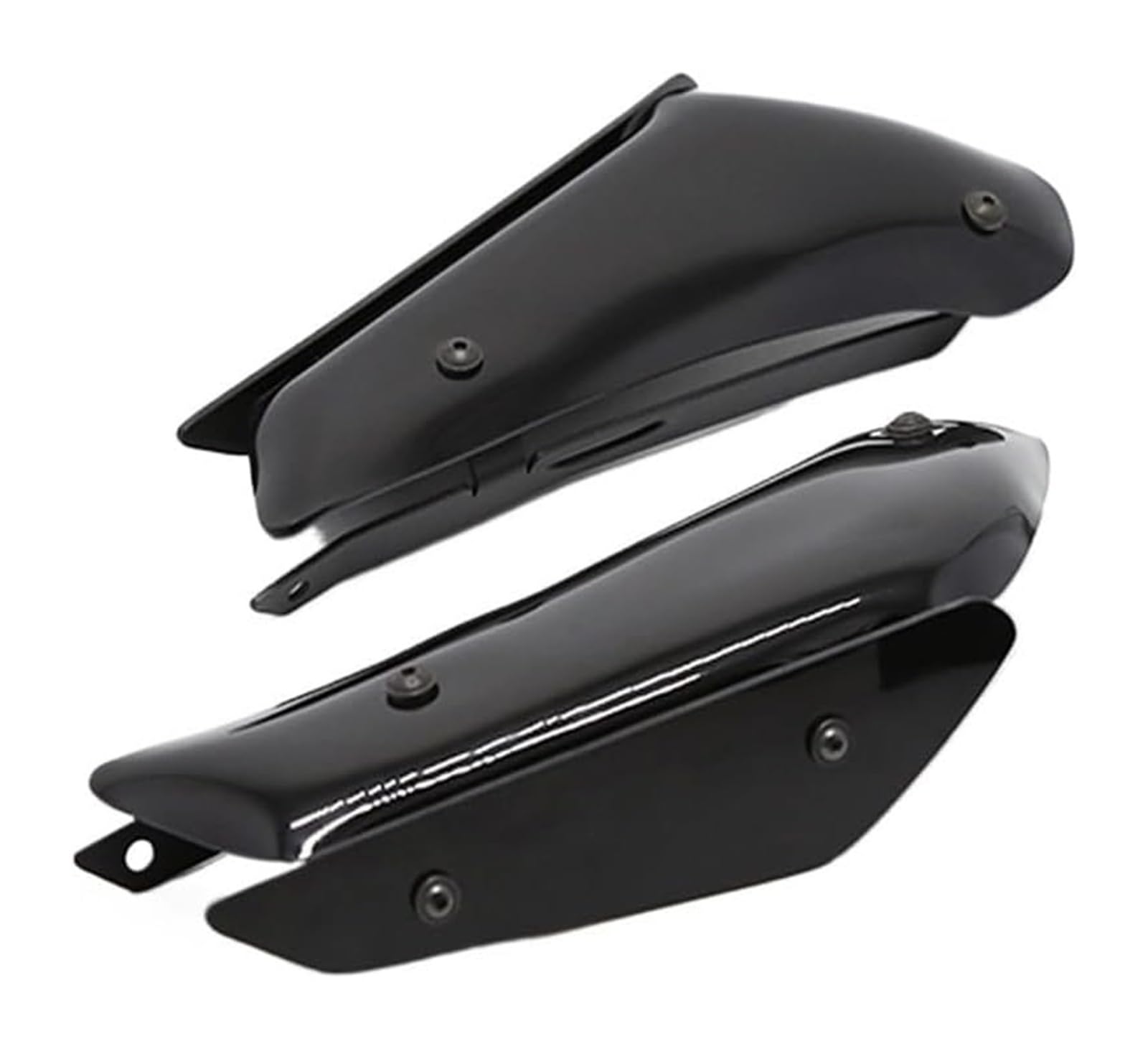 Side Wind Spoiler Für K&awasaki Für ZX6R Für ZX6R 2016-2019 Verkleidung Motorradteile Aerodynamischer Flügelsatz Fester Winglet-Verkleidungsflügel(Schwarz) von Ohocean