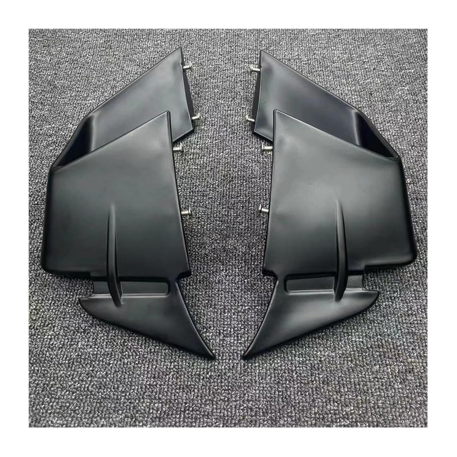 Side Wind Spoiler Für S1000RR Für S1000 RR Für M1000RR 2019-2022 Motorrad Frontspoiler Fxed Wind Winglets Aerodynamische Flügel Kit(Schwarz) von Ohocean