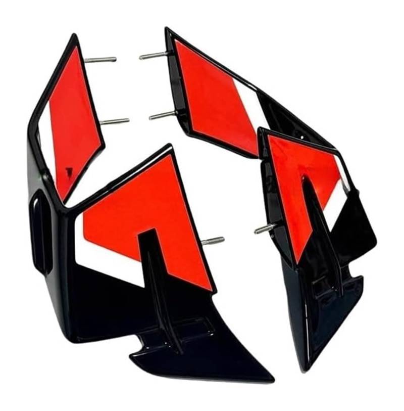 Side Wind Spoiler Für S1000RR Für S1000RR 2019-2024 Motorrad Zubehör Fixed Wing Fixed Winglet Flügel Deflektor Spoiler Seite Spoiler Gugel(Red-Black 23-24) von Ohocean