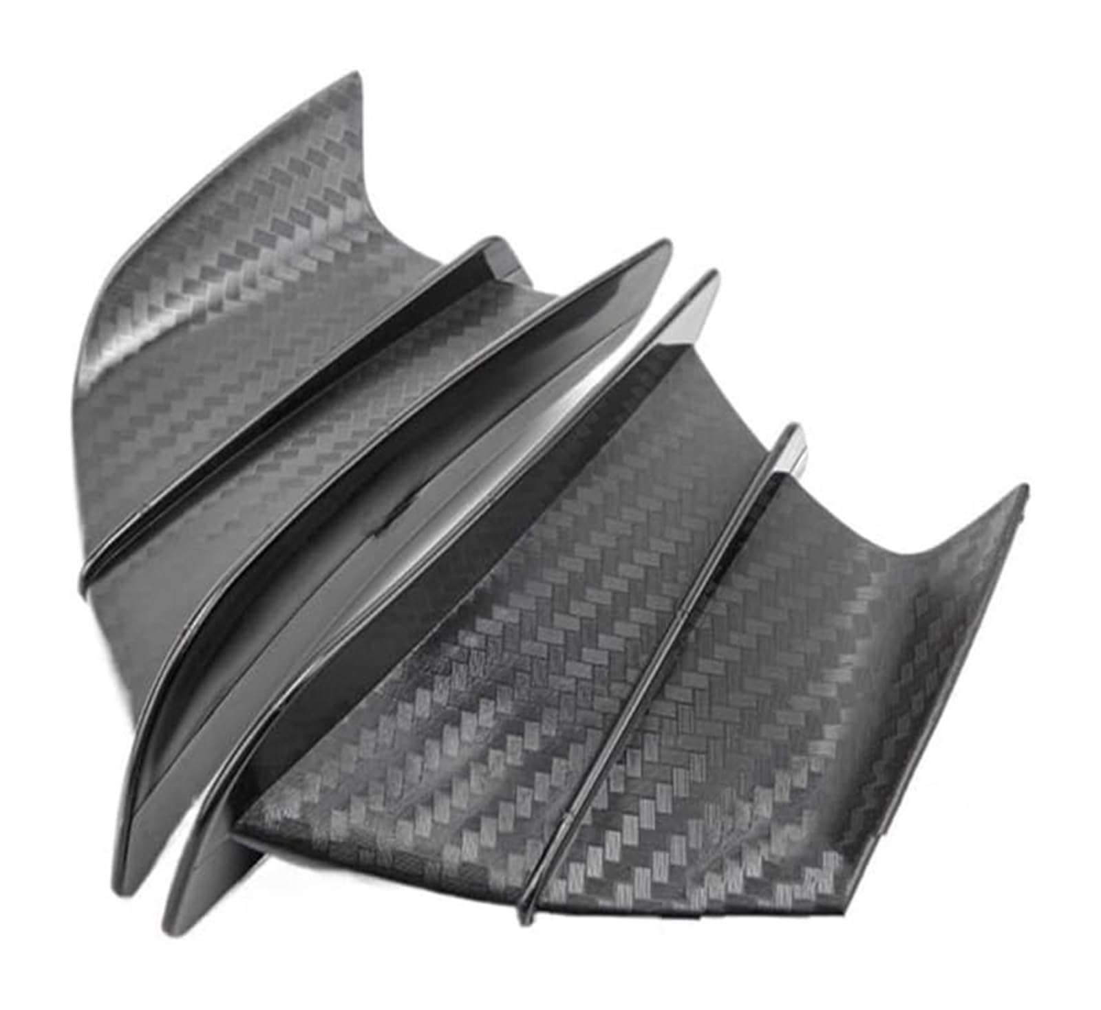 Side Wind Spoiler Für Y&amaha 2X Universal Motorrad Winglet Aerodynamische Spoiler Flügel Dekoration Motorrad Spoiler Flügel(Matte Carbon Look) von Ohocean