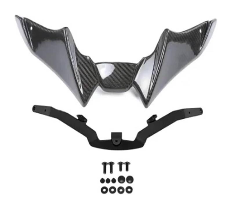 Side Wind Spoiler Für Y&amaha Für YZF Für MT09 Für MT-09 Für FZ09 Für FZ-09 2021-2024 Voll Pure Motorrad Frontspoiler Winglet Aerodynamisches Wing Kit von Ohocean