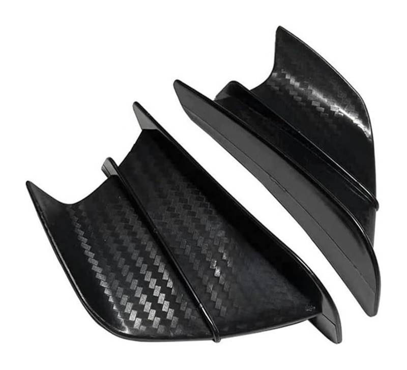 Side Wind Spoiler Für Y&amaha R3/R25 Motorrad Universal Winglet Aerodynamischer Spoilerflügel-Kit Motorrad-Spoilerflügel(Matte Carbon Look) von Ohocean