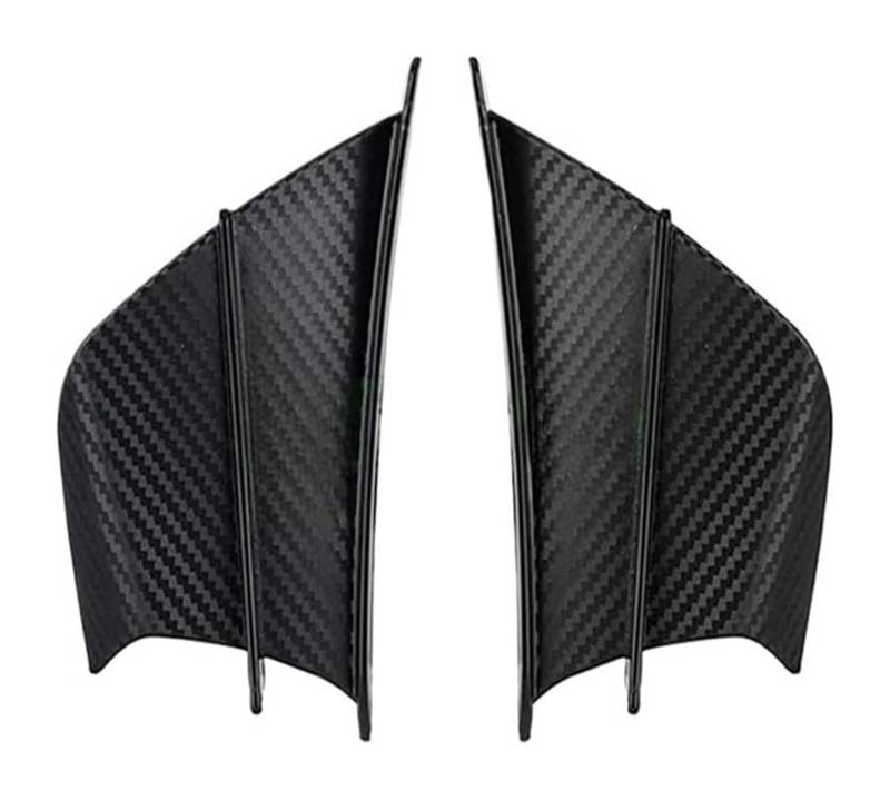 Side Wind Spoiler Motorrad Universal Winglet Seitenspoiler Luftabweiser Wing Kit Frontverkleidung Aerodynamische Winglets(Carbon Fiber Texture) von Ohocean