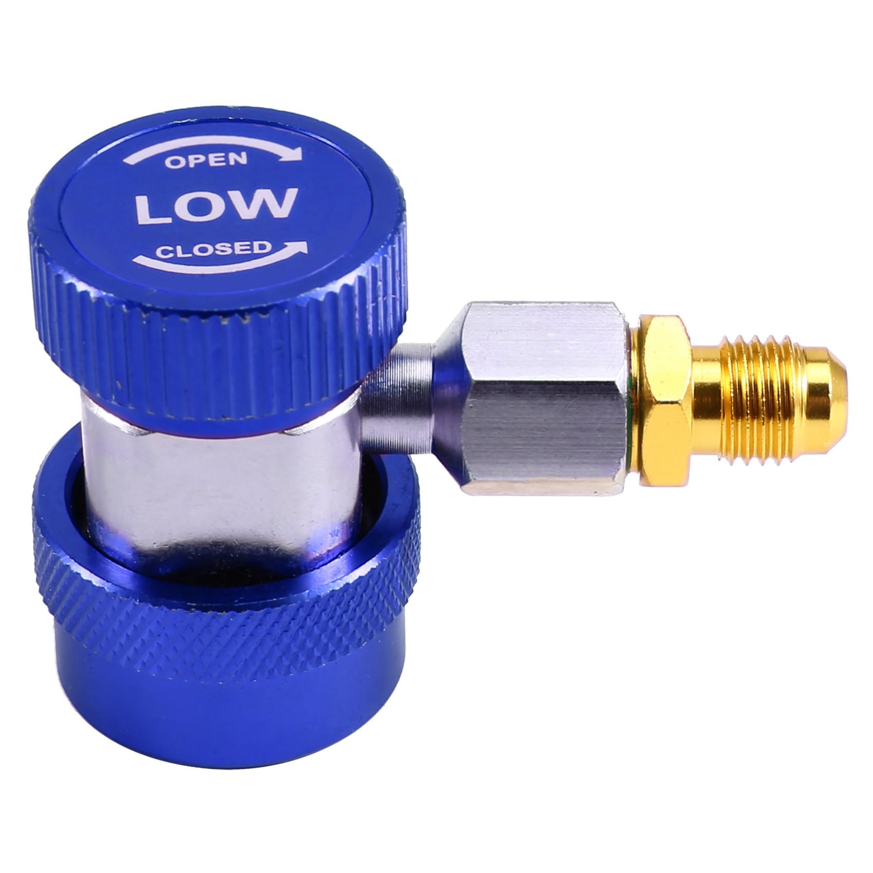 Ohulelks Auto-Klimaanlagen-Fluoridumwandler - Einstellbarer R134a-Schnellanschluss R134A-Klimaanlagen-Fluoridumwandler-Schnellkupplung-Adapter Kältemittel-Messgerät-Schnellanschluss Blau Ohulelks Auto-Klimaanlagen-Fluoridumwandler - Einstellbarer R134a-Schnellanschluss R134A-Klimaanlagen-Fluoridumwandler-Schnellkupplung-Adapter Kältemittel-Messgerät-Schnellanschluss Blau von Ohulelks