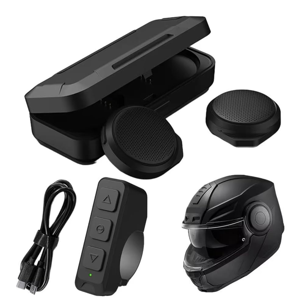 Ohulelks Bluetooth-Headset für Motorradhelme, Sking-Kopfhörer, Automatische Antwort mit Geräuschunterdrückung für Stereomusik, Hoher Klang von Ohulelks