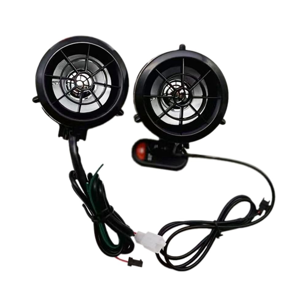 Ohulelks Motorrad-Soundsystem, Blinklichter, Bluetooth, MP3-FM-Radio-Player, Stereo-Lautsprecher, Musikverstärker von Ohulelks