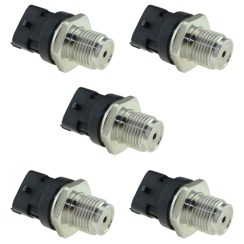 Oikufidu 5X Kraftstoff Verteiler Rohr Druck Sensor für Everest für BT-50 BT50 2.5 3.0 2008 0281006018 WE01-13-GC0 von Oikufidu