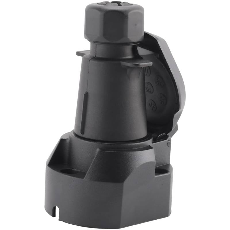 Okeeyseda 7 Polig EuropäIsche AnhäNgersteckdose + Stecker Adapter für AnhäNger Kupplung für Auto, Wohnmobil, Lastwagen, Boot, Wohnwagen, ÜBertragungs Signal Adapter, 12 V von Okeeyseda